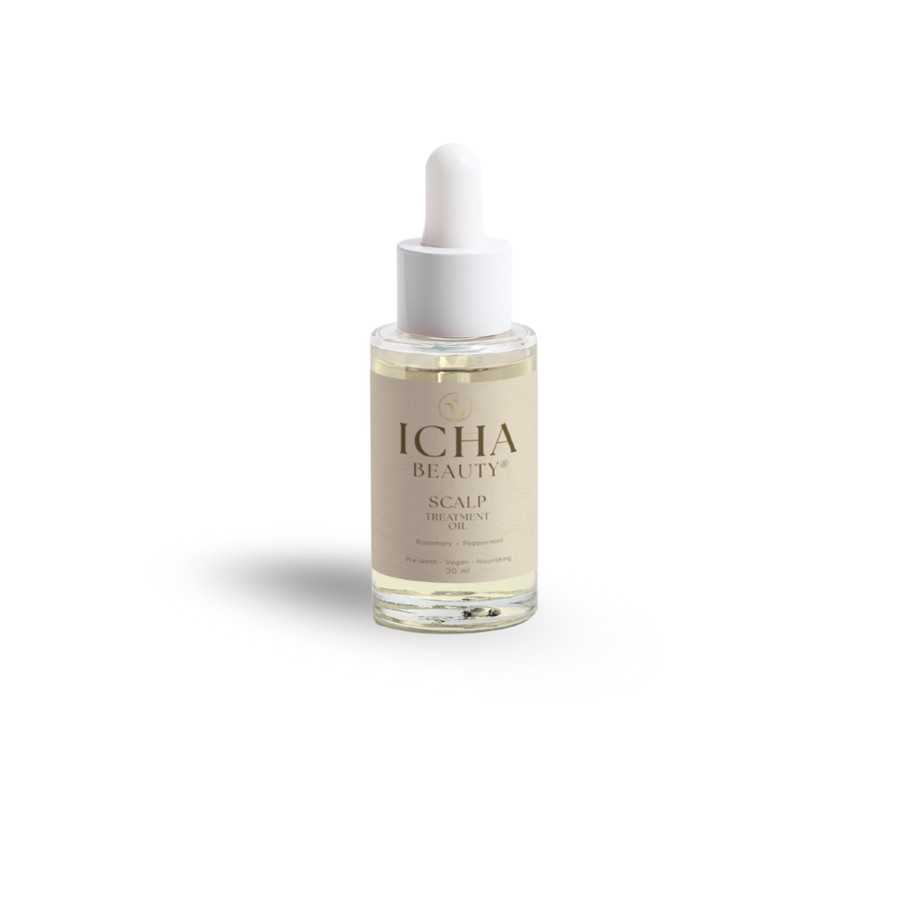 ICHA Beauty® Scalp Oil Serum Rosemary + Peppermint – Kevyt Hiuspohjaöljy Rosmariinilla ja Piparmintulla