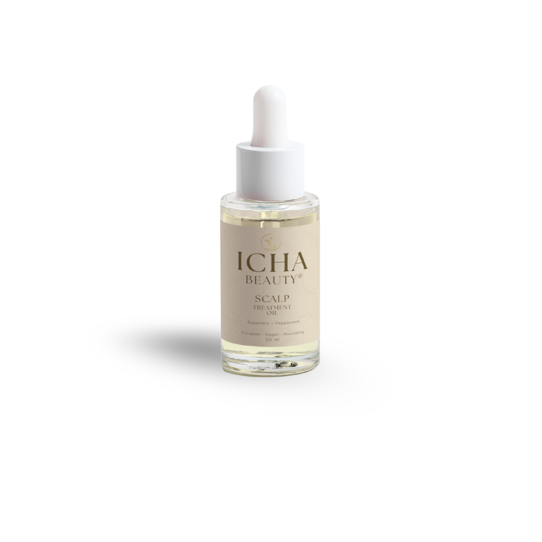 ICHA Beauty® Scalp Oil Serum Rosemary + Peppermint – Kevyt Hiuspohjaöljy Rosmariinilla ja Piparmintulla